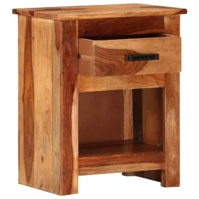 Mesita de noche de madera maciza 40x30x50 cm by , Nightstands - Ref: Foro24-247720, Price: 100,61 €, Discount: %