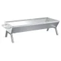 Bandeja para barbacoa acero inoxidable plateado 118x42x30,5 cm de , Barbacoas - Ref: Foro24-319969, Precio: 83,66 €, Descuent...