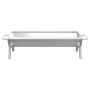 Bandeja para barbacoa acero inoxidable plateado 118x42x30,5 cm de , Barbacoas - Ref: Foro24-319969, Precio: 83,66 €, Descuent...