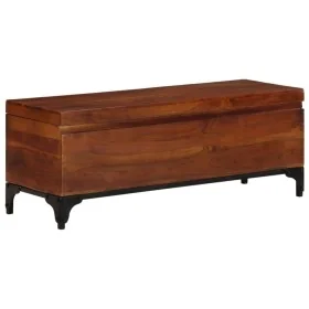 Baúl de almacenaje de madera maciza de acacia 110x35x41 cm by , Toy chests - Ref: Foro24-328304, Price: 210,62 €, Discount: %