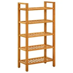 Zapatero con 5 estantes madera maciza de roble 50x27x100 cm de , Zapateros y organizadores de calzado - Ref: Foro24-331747, P...
