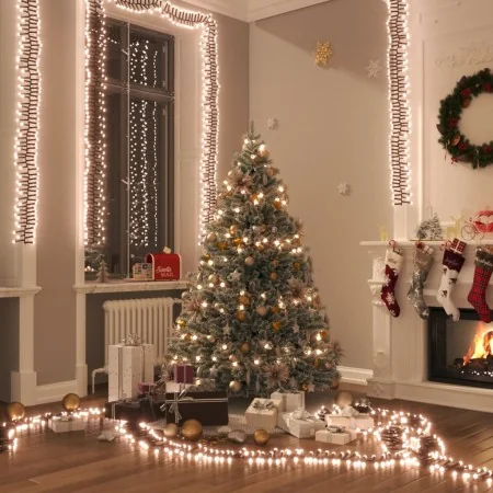 Tira de luces de racimo con 1000 LED PVC blanco cálido 11 m de , Luces de Navidad - Ref: Foro24-343239, Precio: 36,22 €, Desc...
