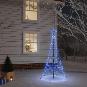Árbol de Navidad con pincho 200 LED azul 180 cm de , Arboles de navidad - Ref: Foro24-343569, Precio: 73,46 €, Descuento: %