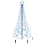 Árbol de Navidad con pincho 200 LED azul 180 cm de , Arboles de navidad - Ref: Foro24-343569, Precio: 73,46 €, Descuento: %