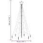 Árbol de Navidad con pincho 200 LED azul 180 cm de , Arboles de navidad - Ref: Foro24-343569, Precio: 73,46 €, Descuento: %