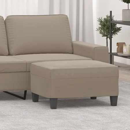 Reposapiés tela de microfibra gris taupé 70x55x41 cm by , Ottomans - Ref: Foro24-349361, Price: 60,48 €, Discount: %