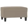 Reposapiés tela de microfibra gris taupé 70x55x41 cm by , Ottomans - Ref: Foro24-349361, Price: 60,48 €, Discount: %