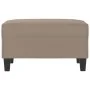Reposapiés tela de microfibra gris taupé 70x55x41 cm by , Ottomans - Ref: Foro24-349361, Price: 60,48 €, Discount: %