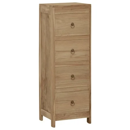 Cómoda de madera maciza de teca 30x30x90 cm de , Cajoneras - Ref: Foro24-340741, Precio: 167,48 €, Descuento: %