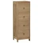 Cómoda de madera maciza de teca 30x30x90 cm de , Cajoneras - Ref: Foro24-340741, Precio: 167,48 €, Descuento: %