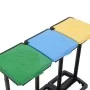 Soportes para bolsas de basura con tapa PP multicolor 240-330 L de , Soportes para contenedores de residuos - Ref: Foro24-340...