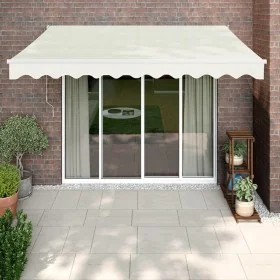 Toldo retráctil aluminio y tela color crema 3,5x2,5 m de , Toldos - Ref: Foro24-3154427, Precio: 219,59 €, Descuento: %