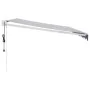 Toldo retráctil automático azul y blanco 4x3 m de , Toldos - Ref: Foro24-3154473, Precio: 338,86 €, Descuento: %