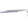 Toldo retráctil automático azul y blanco 4x3 m de , Toldos - Ref: Foro24-3154473, Precio: 338,86 €, Descuento: %