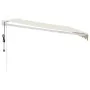 Toldo retráctil automático color crema 4x3 m by , Awnings - Ref: Foro24-3154478, Price: 338,90 €, Discount: %