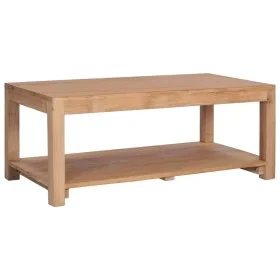 Mesa de centro de madera maciza de teca 100x50x40 cm by , Coffee table - Ref: Foro24-282849, Price: 171,30 €, Discount: %