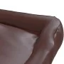 Cama para perros de cuero sintético marrón 105x80x25 cm de , Camas para perros - Ref: Foro24-171245, Precio: 63,84 €, Descuen...