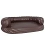Cama para perros de espuma cuero sintético marrón 88x65 cm de , Camas para perros - Ref: Foro24-171321, Precio: 87,81 €, Desc...