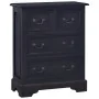 Cajonera de madera maciza de caoba negro claro café by , Drawers - Ref: Foro24-288835, Price: 190,19 €, Discount: %