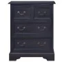 Cajonera de madera maciza de caoba negro claro café by , Drawers - Ref: Foro24-288835, Price: 190,19 €, Discount: %