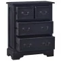 Cajonera de madera maciza de caoba negro claro café by , Drawers - Ref: Foro24-288835, Price: 190,19 €, Discount: %