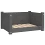 Cama para perros madera maciza de pino gris 55,5x45,5x28 cm de , Camas para perros - Ref: Foro24-821444, Precio: 53,25 €, Des...