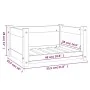 Cama para perros madera maciza de pino gris 55,5x45,5x28 cm de , Camas para perros - Ref: Foro24-821444, Precio: 53,25 €, Des...