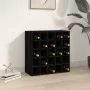 Botellero de madera maciza de pino negro 56x25x56 cm de , Armarios para vino y licores - Ref: Foro24-821541, Precio: 103,03 €...