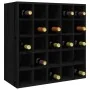 Botellero de madera maciza de pino negro 56x25x56 cm de , Armarios para vino y licores - Ref: Foro24-821541, Precio: 103,03 €...