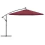 Sombrilla de jardín voladiza con luces LED rojo burdeos 350 cm de , Sombrillas - Ref: Foro24-313782, Precio: 135,88 €, Descue...
