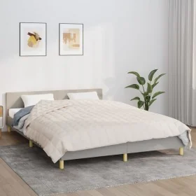 Manta con peso tela color crema claro 200x225 cm 9 kg de , Mantas - Ref: Foro24-350762, Precio: 78,58 €, Descuento: %
