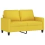 Sofá de 2 plazas de tela amarillo claro 120 cm de , Sofás - Ref: Foro24-359160, Precio: 193,88 €, Descuento: %