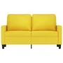 Sofá de 2 plazas de tela amarillo claro 120 cm de , Sofás - Ref: Foro24-359160, Precio: 193,88 €, Descuento: %