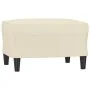 Juego de sofás con cojines 3 piezas cuero sintético color crema de , Sofás - Ref: Foro24-3201394, Precio: 503,76 €, Descuento: %