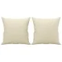 Juego de sofás con cojines 3 piezas cuero sintético color crema de , Sofás - Ref: Foro24-3201394, Precio: 503,76 €, Descuento: %