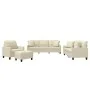 Juego de sofás con cojines 4 piezas cuero sintético color crema by , Sofas - Ref: Foro24-3201354, Price: 642,06 €, Discount: %