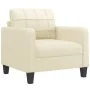 Juego de sofás con cojines 4 piezas cuero sintético color crema by , Sofas - Ref: Foro24-3201354, Price: 642,06 €, Discount: %