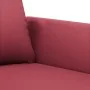 Juego de sofás con cojines 3 piezas cuero sintético rojo tinto de , Sofás - Ref: Foro24-3201768, Precio: 483,79 €, Descuento: %