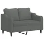 Juego de sofás con cojines 3 piezas tela gris oscuro by , Sofas - Ref: Foro24-3201827, Price: 484,71 €, Discount: %