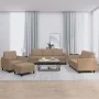 Juego de sofás con cojines 4 piezas cuero sintético capuchino by , Sofas - Ref: Foro24-3201749, Price: 618,00 €, Discount: %