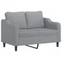 Juego de sofás con cojines 3 piezas tela gris claro by , Sofas - Ref: Foro24-3201810, Price: 461,84 €, Discount: %