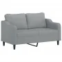 Juego de sofás con cojines 3 piezas tela gris claro by , Sofas - Ref: Foro24-3201810, Price: 461,84 €, Discount: %