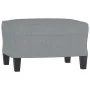 Juego de sofás con cojines 3 piezas tela gris claro by , Sofas - Ref: Foro24-3201810, Price: 461,84 €, Discount: %