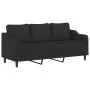 Juego de sofás con cojines 3 piezas tela negro de , Sofás - Ref: Foro24-3201846, Precio: 508,70 €, Descuento: %