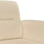 Juego de sofás con cojines 3 piezas tela microfibra crema de , Sofás - Ref: Foro24-3202336, Precio: 538,29 €, Descuento: %