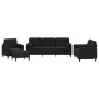 Juego de sofás con cojines 4 piezas terciopelo negro by , Sofas - Ref: Foro24-3201969, Price: 702,67 €, Discount: %