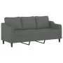 Juego de sofás con cojines 3 piezas tela gris oscuro by , Sofas - Ref: Foro24-3201859, Price: 547,61 €, Discount: %