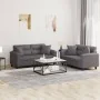 Juego de sofás con cojines 2 piezas cuero sintético gris de , Sofás - Ref: Foro24-3202374, Precio: 487,88 €, Descuento: %