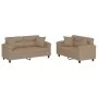 Juego de sofás con cojines 2 piezas cuero sintético capuchino de , Sofás - Ref: Foro24-3202376, Precio: 487,15 €, Descuento: %