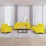 Juego de sofás con cojines 3 piezas tela amarillo claro de , Sofás - Ref: Foro24-3201557, Precio: 576,49 €, Descuento: %